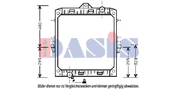 290110N AKS+DASIS Cooling System Radiator, engine cooling