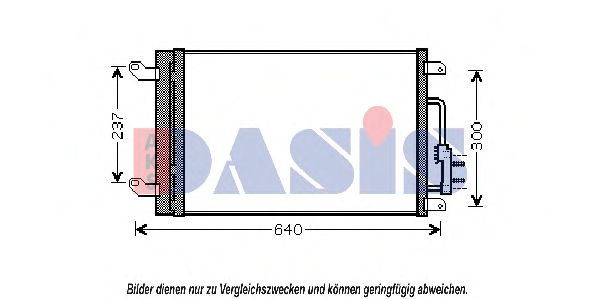 302003N AKS DASIS Condenser, air conditioning