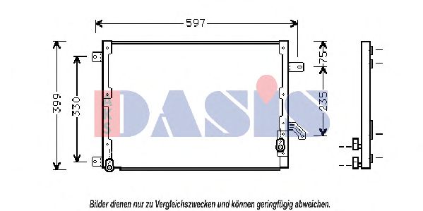 302150N AKS+DASIS Condenser, air conditioning
