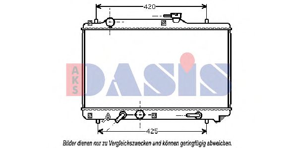 320004N AKS+DASIS Kühler, Motorkühlung