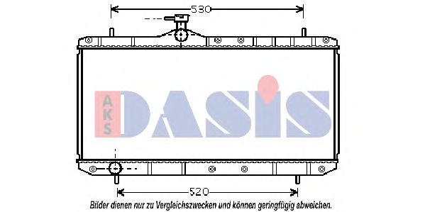 322006N AKS+DASIS Kühler, Motorkühlung