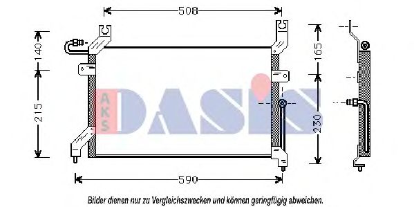 322020N AKS+DASIS Condenser, air conditioning