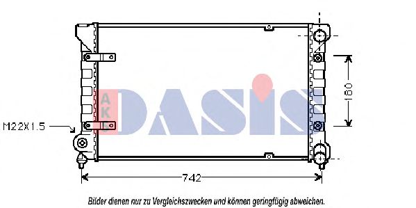 330160N AKS+DASIS Kühler, Motorkühlung