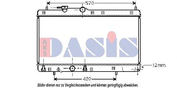 360023N AKS+DASIS Kühler, Motorkühlung