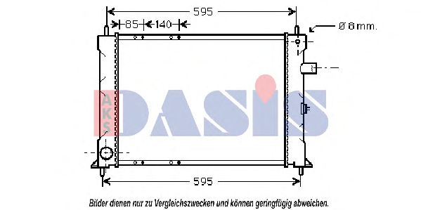 370640N AKS+DASIS Kühler, Motorkühlung