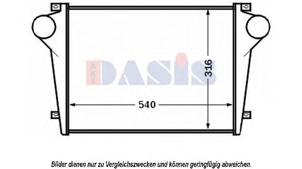 407009N AKS+DASIS Intercooler, charger