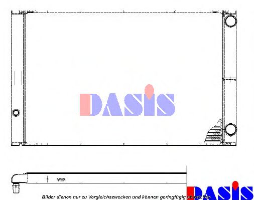 480045N AKS+DASIS Cooling System Radiator, engine cooling