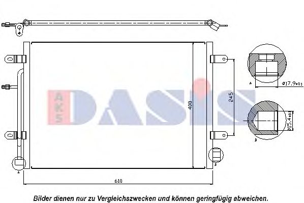 482017N AKS DASIS Condenser, air conditioning