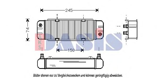 486130N AKS+DASIS Lubrication Oil Cooler, engine oil