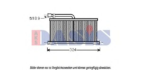 489008N AKS+DASIS Heating / Ventilation Heat Exchanger, interior heating