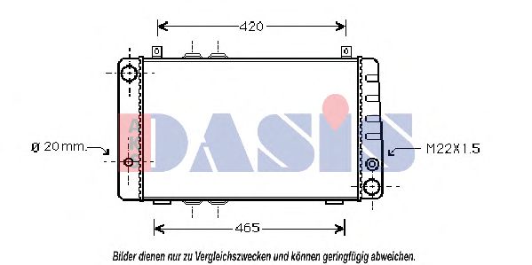 490020N AKS+DASIS Kühler, Motorkühlung