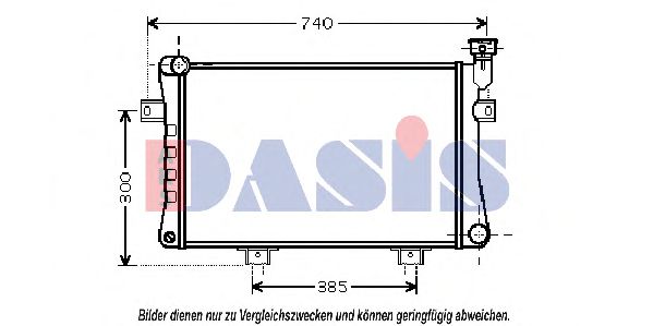 492003N AKS+DASIS Kühler, Motorkühlung
