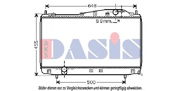 510022N AKS+DASIS Kühler, Motorkühlung