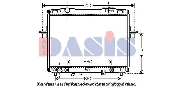 510059N AKS+DASIS Kühler, Motorkühlung