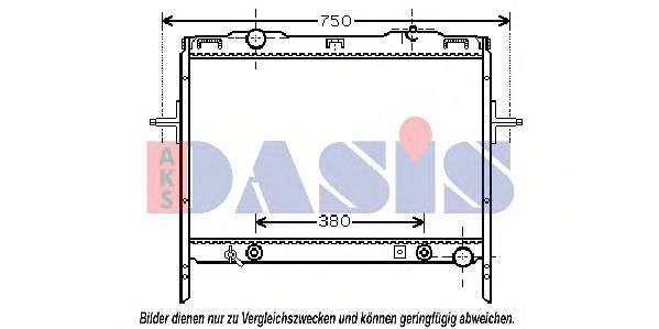 510061N AKS+DASIS Kühler, Motorkühlung