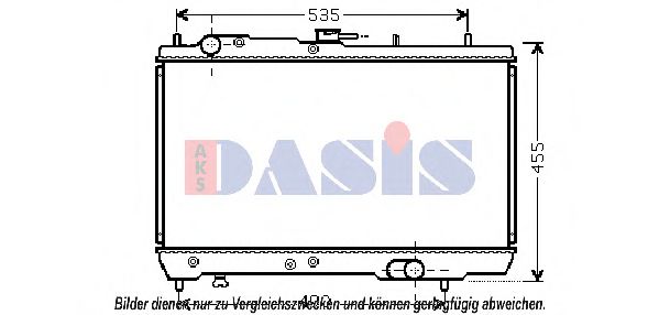 510112N AKS+DASIS Kühler, Motorkühlung