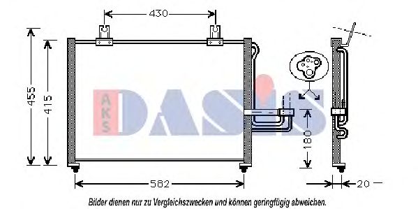 512012N AKS+DASIS Condenser, air conditioning