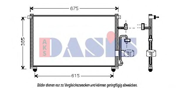 512023N AKS+DASIS Air Conditioning Condenser, air conditioning