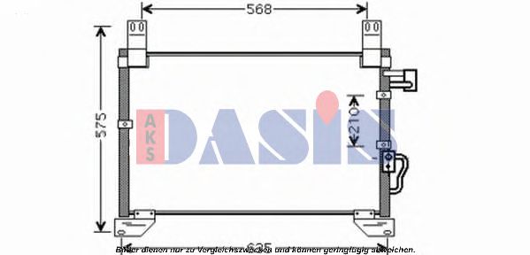 512033N AKS+DASIS Air Conditioning Condenser, air conditioning