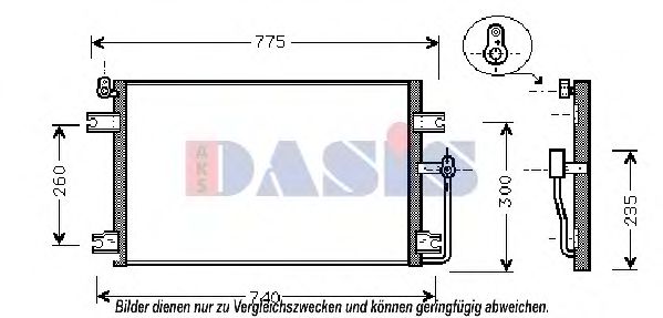 512049N AKS DASIS Condenser, air conditioning