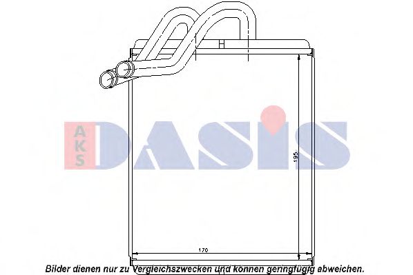 519004N AKS+DASIS Heating / Ventilation Heat Exchanger, interior heating