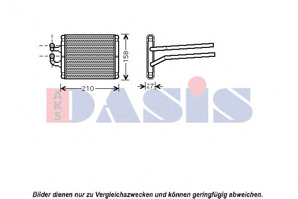 519005N AKS+DASIS Heating / Ventilation Heat Exchanger, interior heating