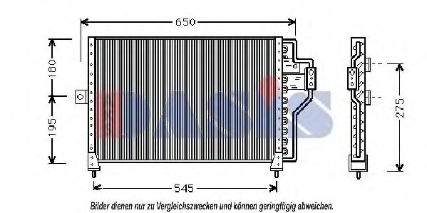 522020N AKS+DASIS Air Conditioning Condenser, air conditioning