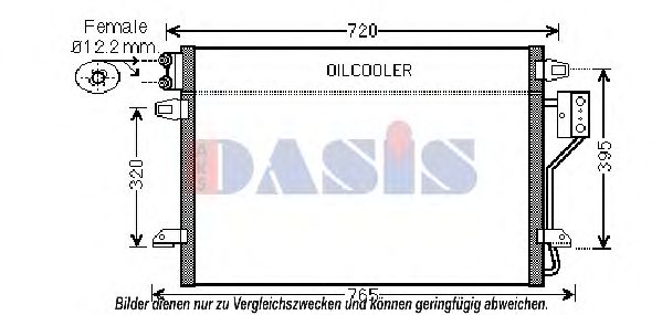 522031N AKS+DASIS Air Conditioning Condenser, air conditioning