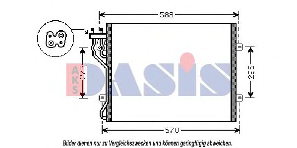 522044N AKS+DASIS Condenser, air conditioning