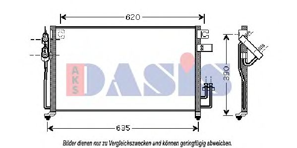 522047N AKS+DASIS Condenser, air conditioning