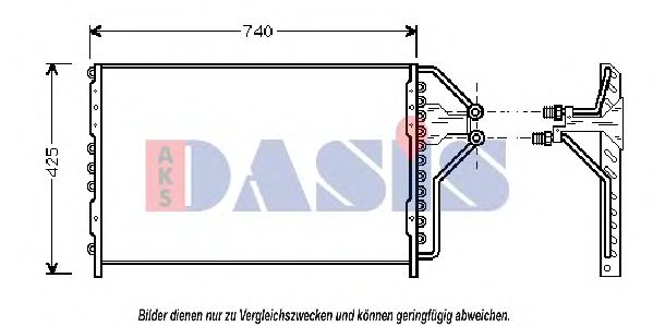 522090N AKS+DASIS Air Conditioning Condenser, air conditioning