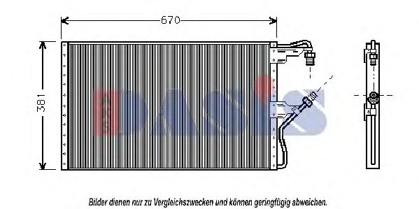 522130N AKS+DASIS Air Conditioning Condenser, air conditioning