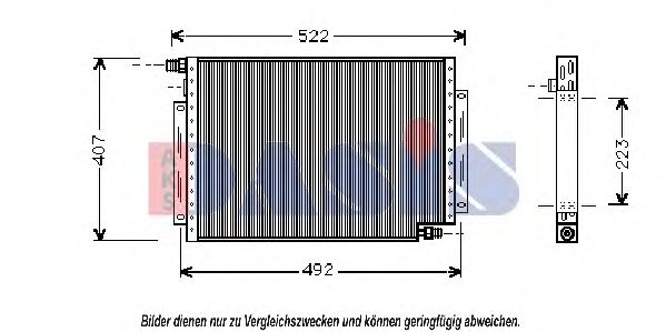 522390N AKS+DASIS Air Conditioning Condenser, air conditioning