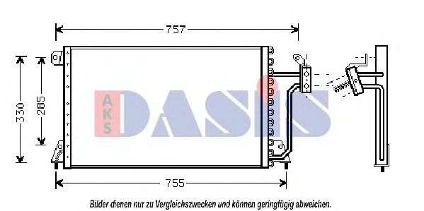 522580N AKS+DASIS Condenser, air conditioning