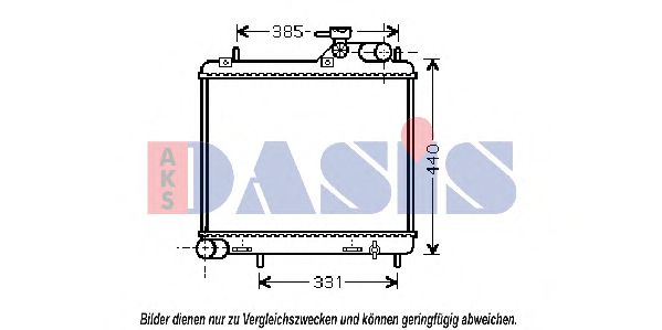 560025N AKS+DASIS Cooling System Radiator, engine cooling