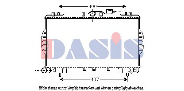 560340N AKS DASIS Kühler, Motorkühlung