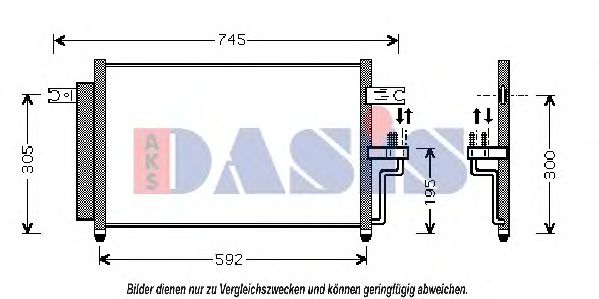 562003N AKS+DASIS Condenser, air conditioning