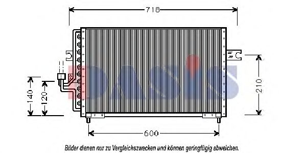 562080N AKS+DASIS Air Conditioning Condenser, air conditioning
