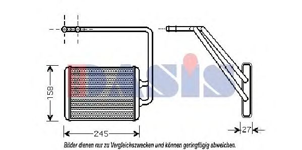 569009N AKS+DASIS Heating / Ventilation Heat Exchanger, interior heating