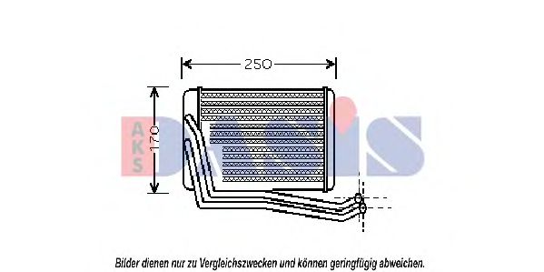 569013N AKS+DASIS Heating / Ventilation Heat Exchanger, interior heating
