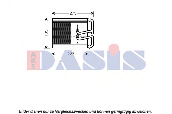 569015N AKS+DASIS Heating / Ventilation Heat Exchanger, interior heating