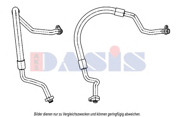 885871N AKS+DASIS Air Conditioning Low Pressure Line, air conditioning