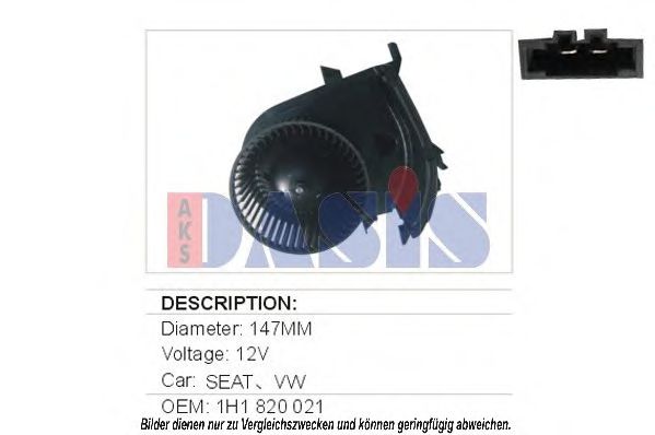 740025N AKS+DASIS Heating / Ventilation Interior Blower