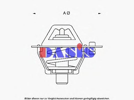 750963N AKS+DASIS Cooling System Thermostat, coolant