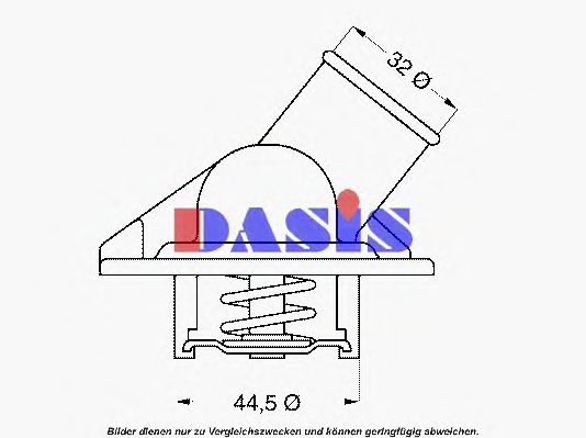 751779N AKS+DASIS Cooling System Thermostat, coolant