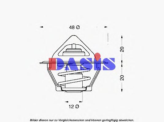 751795N AKS+DASIS Cooling System Thermostat, coolant