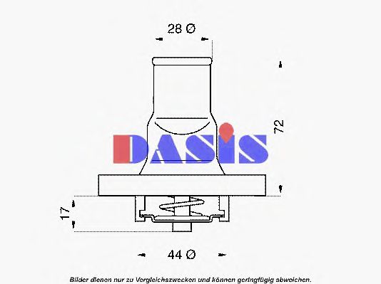 751798N AKS+DASIS Cooling System Thermostat, coolant