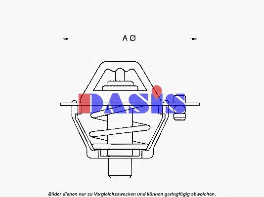751805N AKS+DASIS Cooling System Thermostat, coolant
