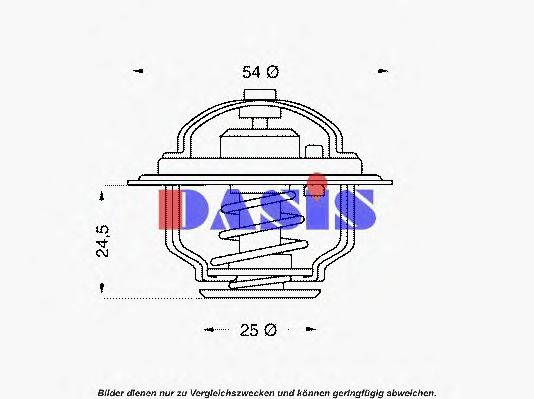 751851N AKS+DASIS Cooling System Thermostat, coolant