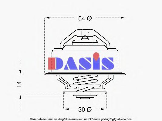 751868N AKS+DASIS Cooling System Thermostat, coolant